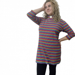 MAISIE FITTED RAINBOW DRESS MAISIE FITTED RAINBOW DRESS