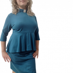 MALLORY PEPLUM DRESS MALLORY PEPLUM DRESS