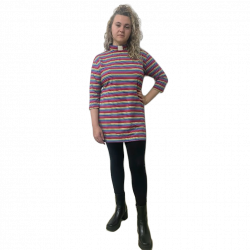 MAISIE FITTED RAINBOW TUNIC MAISIE FITTED RAINBOW TUNIC