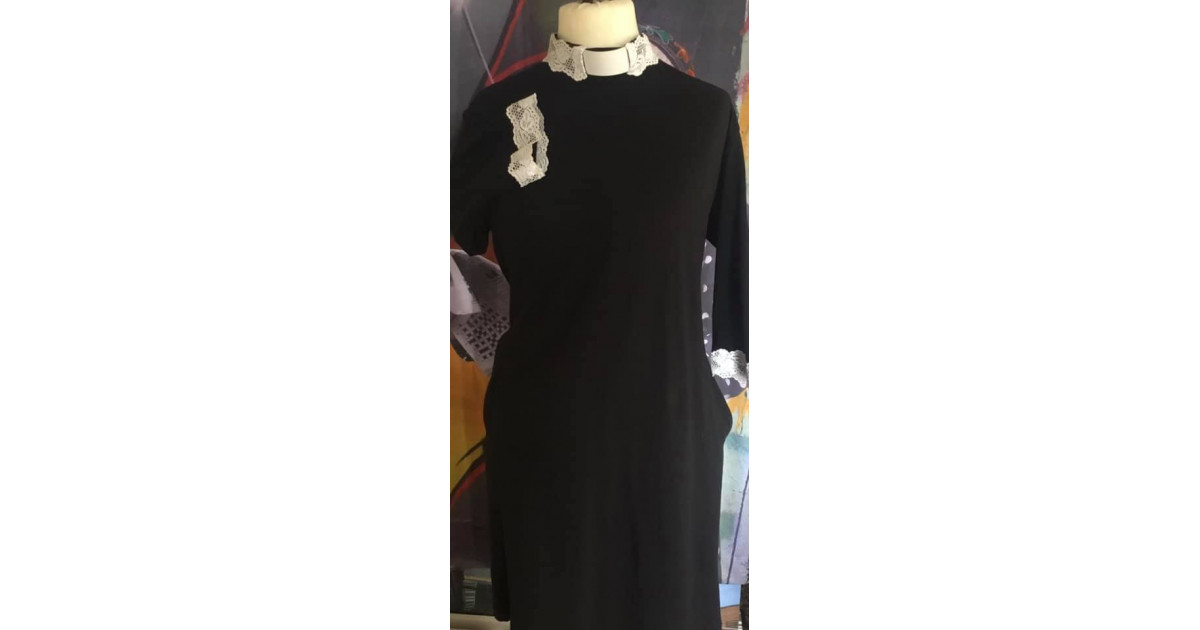 MICHAELA LACE TRIM DRESS