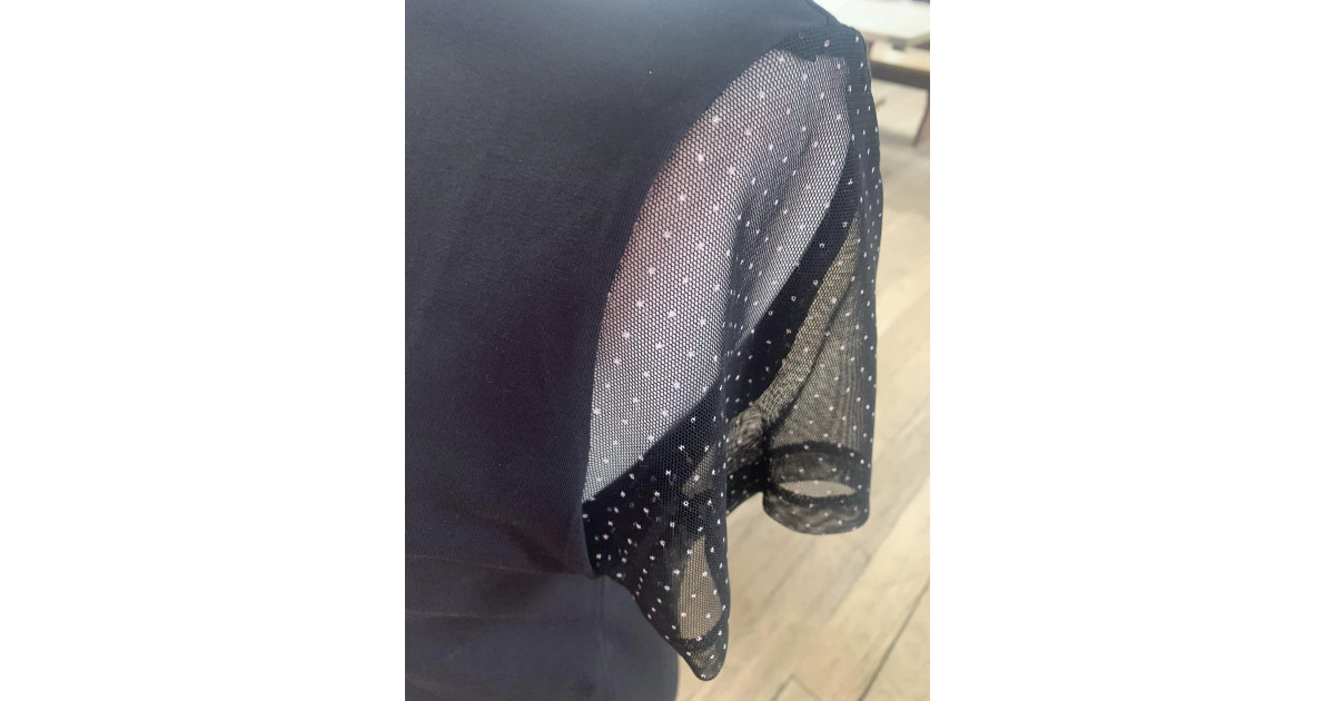 MATILDA MESH SLEEVE TOP