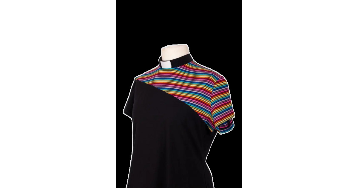 MILEY ASYMMETRIC RAINBOW TULIP DRESS