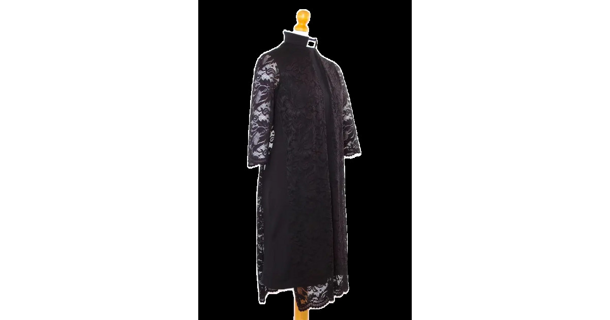 MIRIAM LACE PANEL DRESS