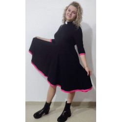 MARYAM TRIMMED SKATER DRESS