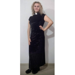 MONIQUE LONG VELVET DRESS