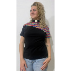 MAXINE ASYMMETRIC RAINBOW TOP