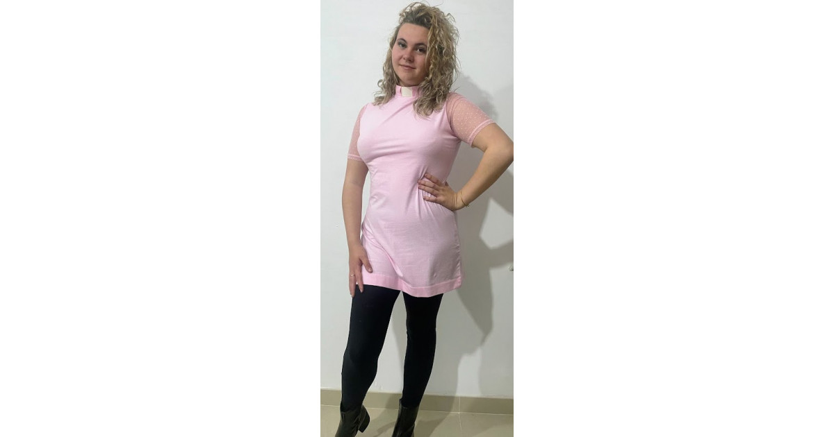 MATILDA MESH SLEEVE TUNIC