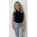 MARGARET ZIPPED SLEEVELESS TOP
