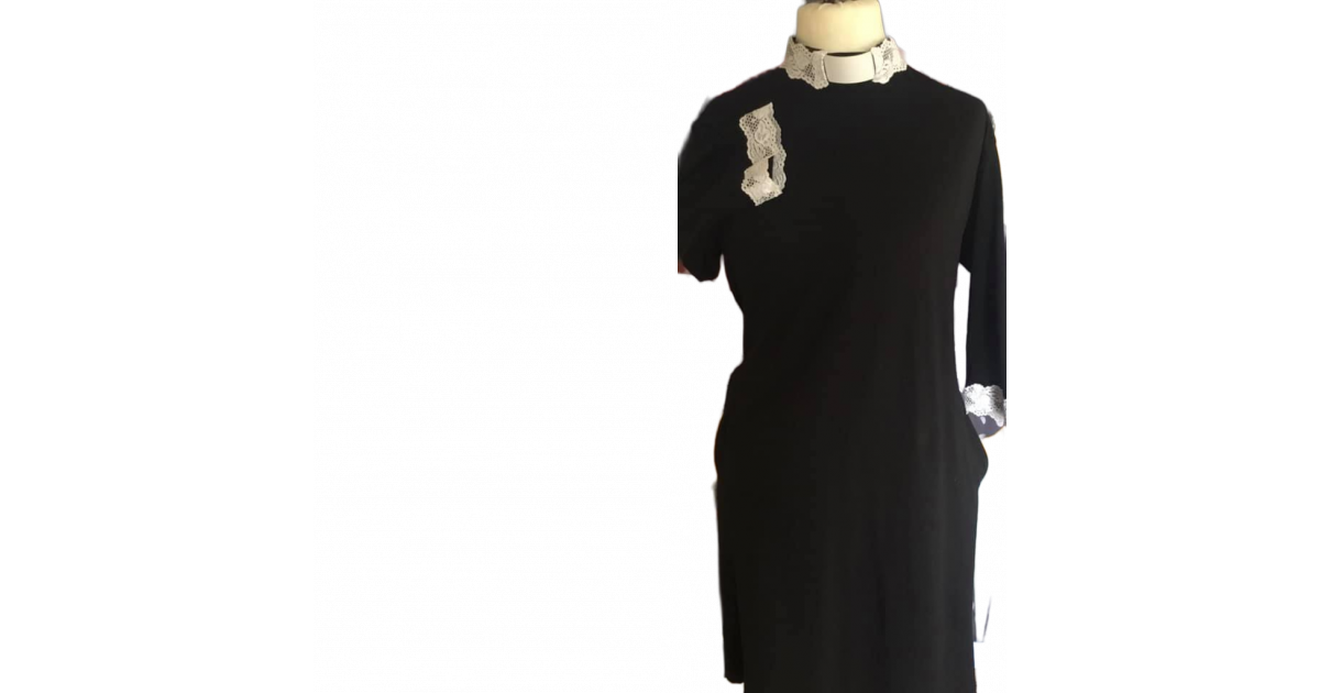 MICHAELA LACE TRIM DRESS